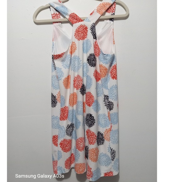 MNG Dress Sleeveless Floral Print Casual Summer Mini Dress White Size S - Picture 2 of 8